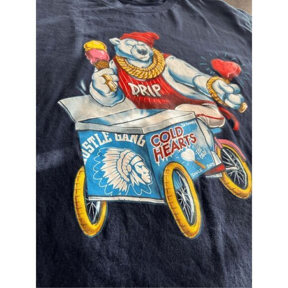 Hustle Gang  "Cold Hearts" Men's T-shirt size L - Picture 7 of 11